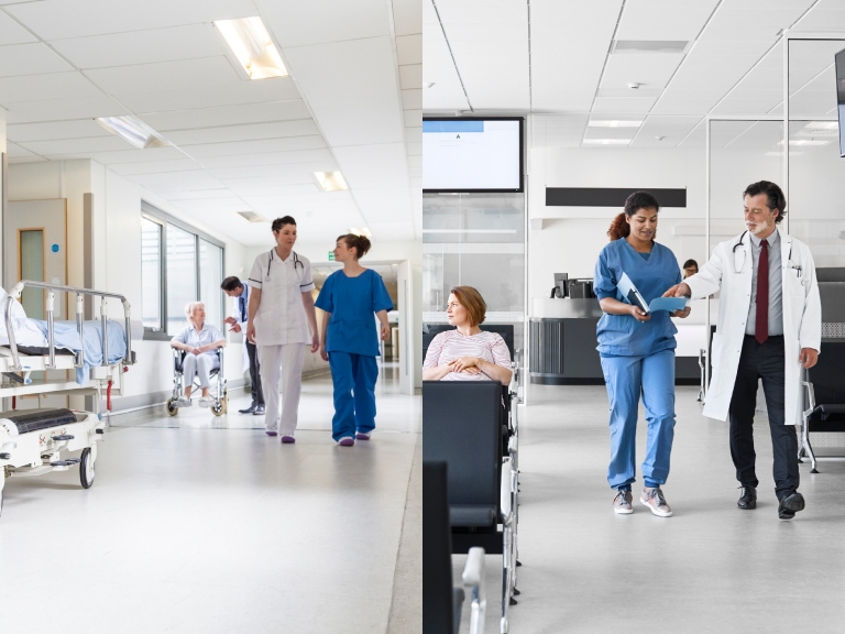 Diferencias entre hospitales, clínicas y centros de salud